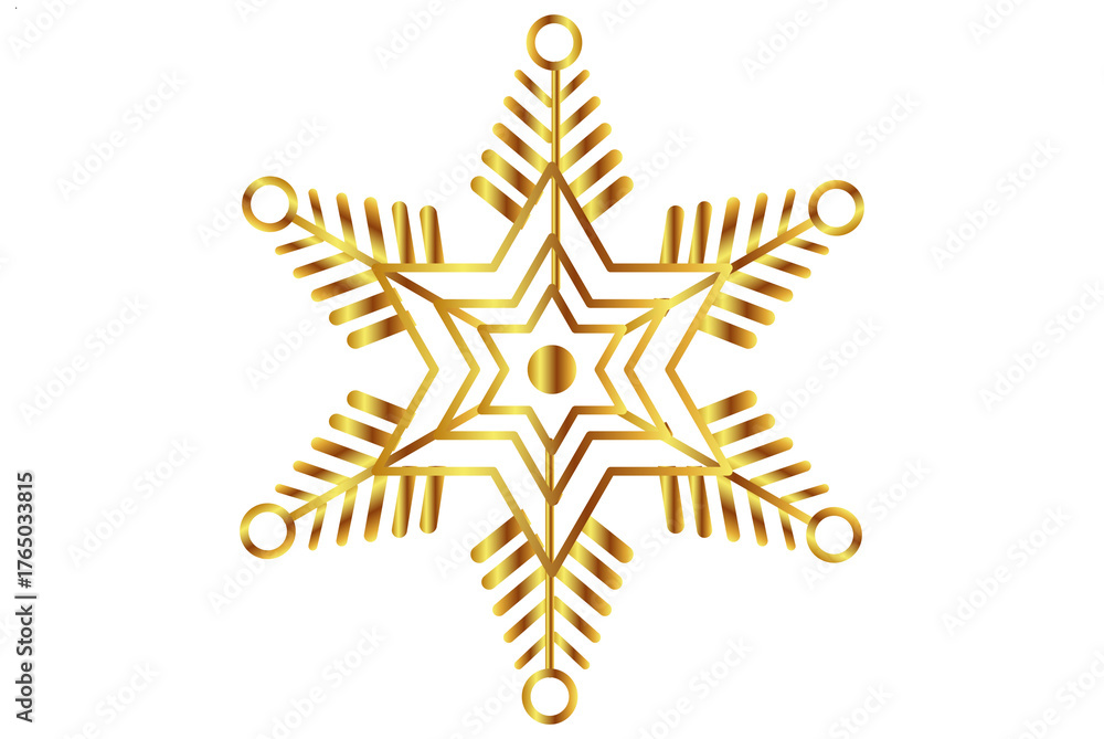 Obraz premium christmas star on white background
