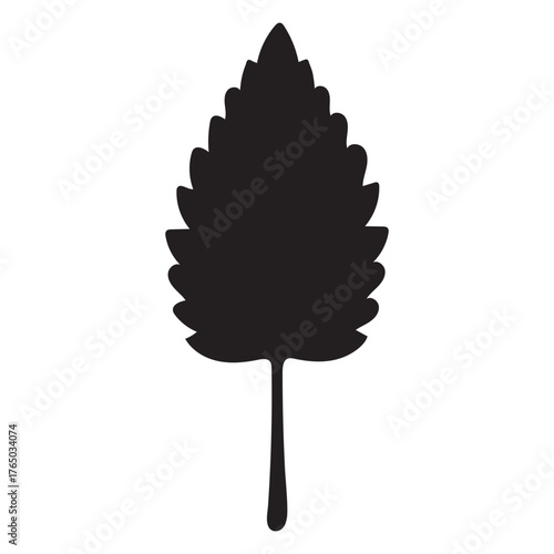 Peppermint Leaf – Silhouette Icon for Natural Toothpaste Design