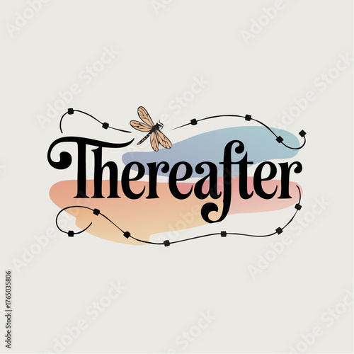 thereafter: narrative serif headline with timeline ribbon and ledger grain for editorial timelines, event recaps, and legacy-brand pieces for print and web