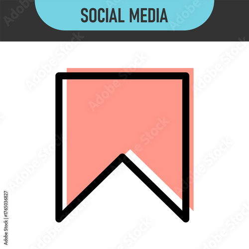 Add to favorite icon set. Heart, star, and bookmark icons set. Minimalist outline and filled styles, for social media apps, web UI, favorite buttons, e-commerce, save, love, and favorite themes