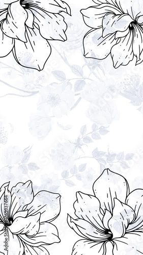 Floral Animated Instagram Story and Reel Backgrounds, weddings, beauty, events.