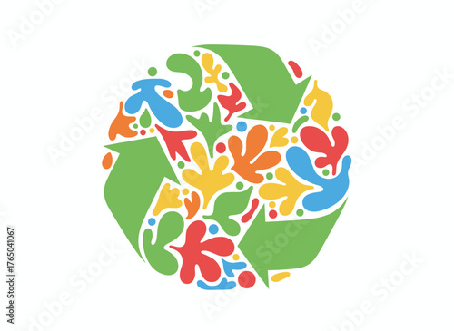 A rainbow floral design featuring the LGBTQ+ symbol, agender or genderless, with flowers and leaves against a white background