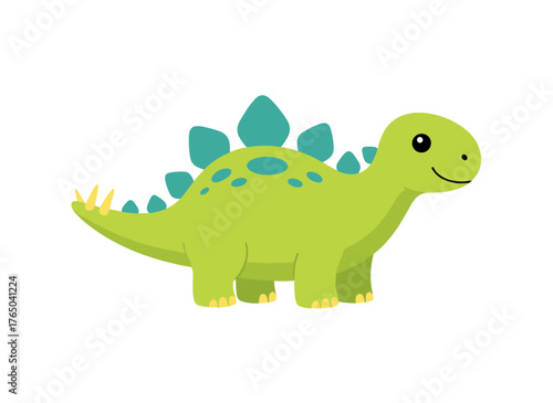Vector illustration of a cute dinosaur
