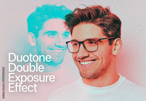 Duotone Double Color Exposure Photo Effect