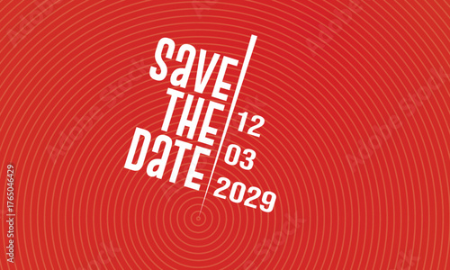 Save the date banner. Can be used for business, marketing and advertising