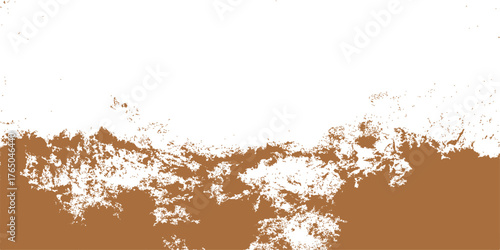 Abstract grunge floral background texture with brown paint splash and old paper pattern