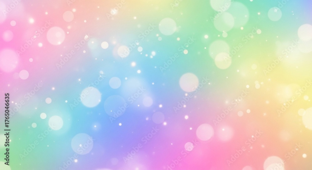 Obraz premium Dreamy pastel bokeh background with shimmering sparkles creates a magical, ethereal atmosphere perfect for celebrations and fantasy themes