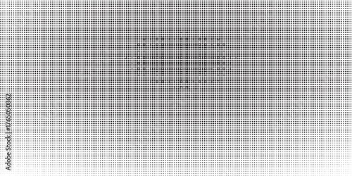 Dotted halftone gradient texture. Fading polka dot background. Repeating dot gradient pattern background. Fading black pop art comic overlay background.