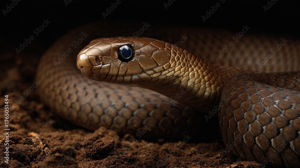 Obraz premium Eastern Brown Serpent: Iconic Wildlife of Australia
