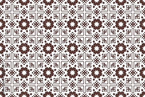 Vintage black and white floral lace seamless pattern