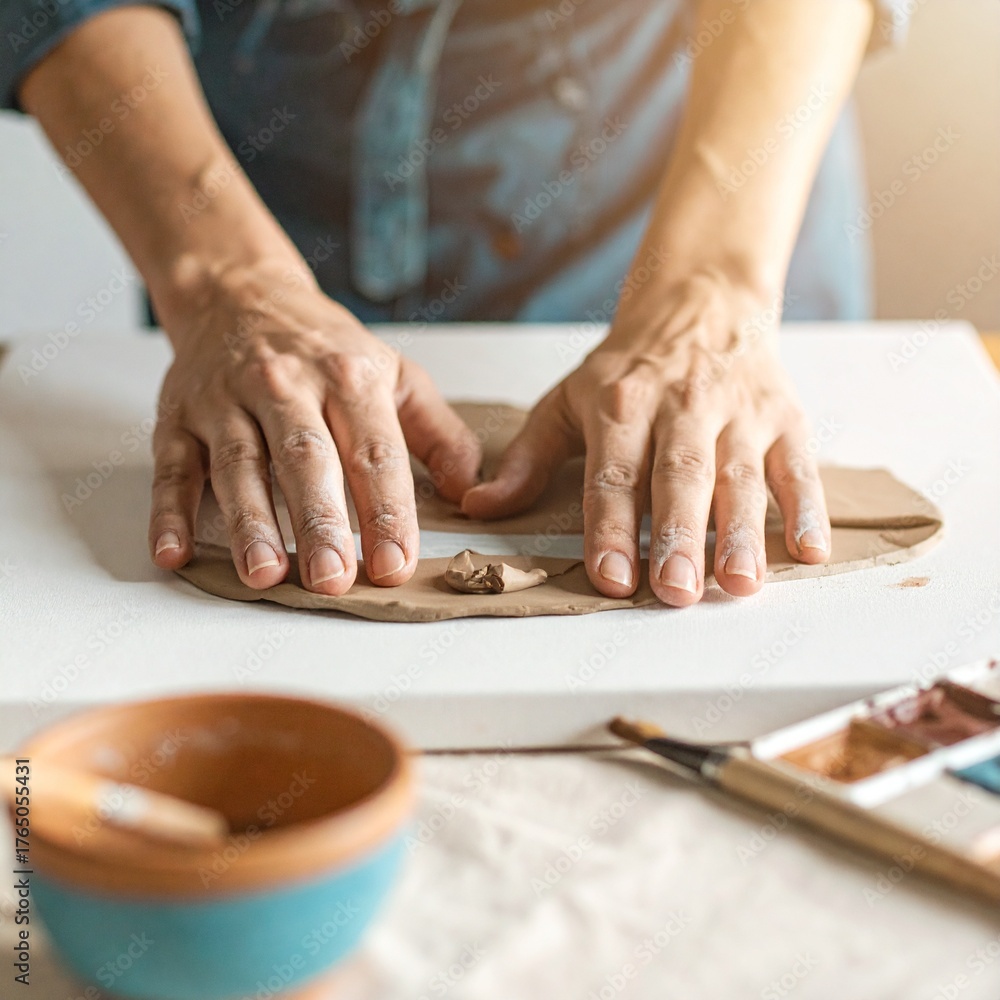 Obraz premium Therapeutic Art Session for Stress Relief