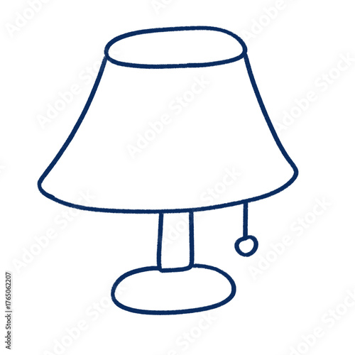 table lamp. light. blue ink. doodle. blue. drawing. furniture. home. house.