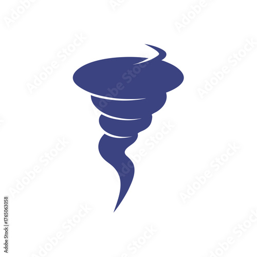 Dangerous Tornado Icon Vector Illustration for Weather and Natural Disasters