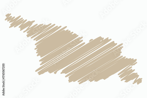 Vector graphic artwork suitable for print and web containing flat detailed map of GEORGIA