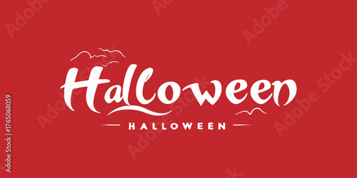 Happy Valentine's Day, a vintage red heart design greeting card illustration for love and celebration. halloween design 