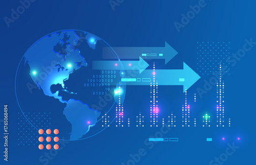 Driving Growth and Innovation - Global Impact of Artificial Intelligence  - Illustration