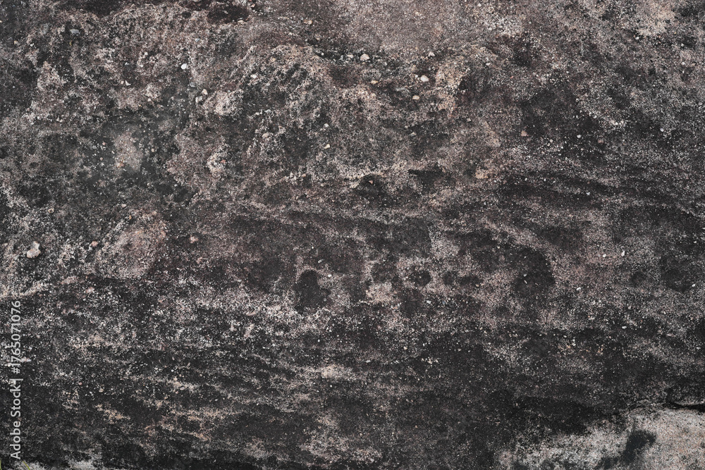 Naklejka premium Bllack grunge antient rock with prune texture
