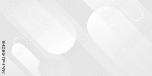 Abstract white geometric background. Dynamic shapes composition.  gradient vanishing circles. Creative illustration for poster, web, landing, page, cover