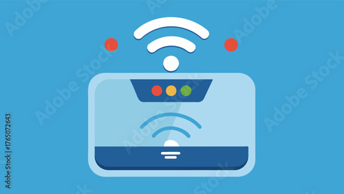 A smart scale that tracks weight fluctuations and sends alerts to a physician or caregiver if there are sudden changes.. Vector illustration