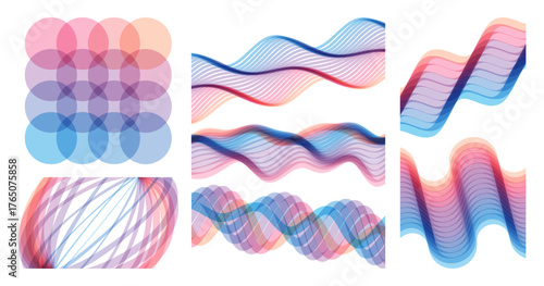Abstract geometric background. Wave signal. Vector illustration.