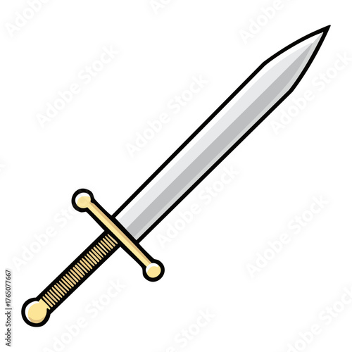 Sword isolated vector object