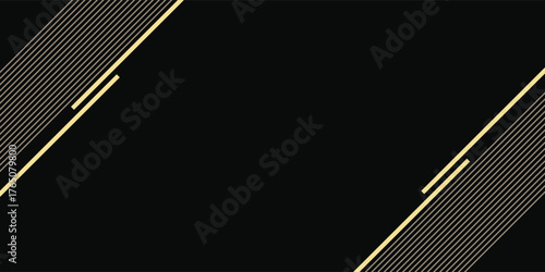 Black Elegant Abstract Frame Background