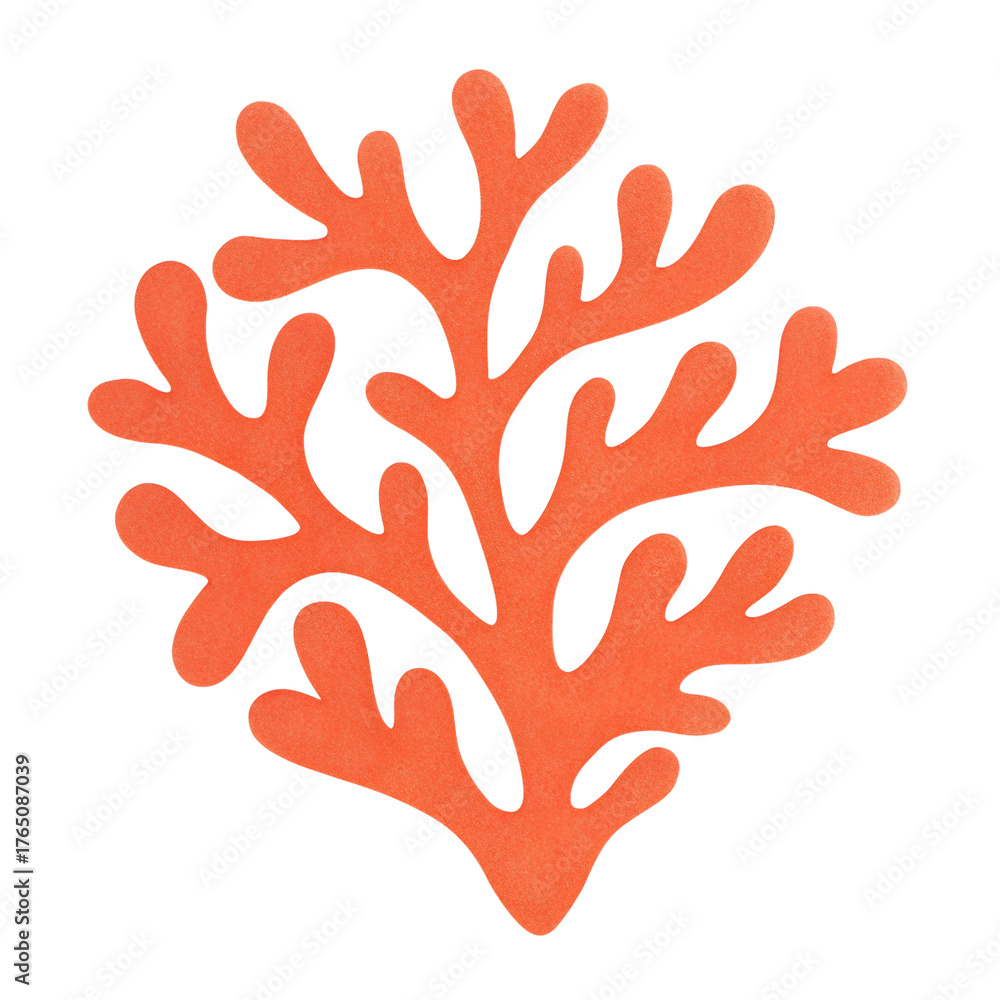 Obraz premium PNG Vibrant coral silhouette illustration.