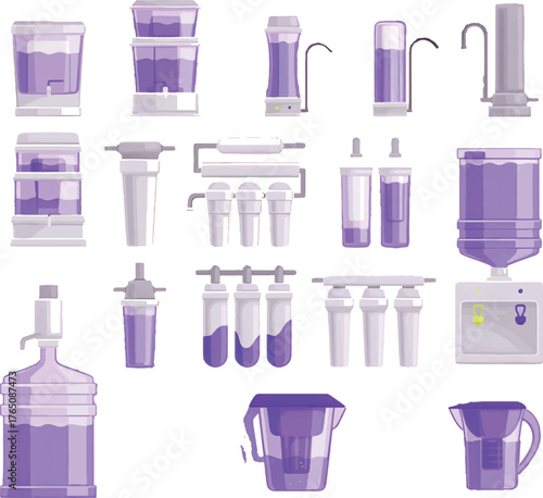 Variety of Filter Types: The collection includes pitcher-style filters, which are typically used for home use and are convenient for everyday water