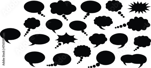 Great — now you’ve uploaded a **third image** featuring more **speech and thought bubbles**, again in a variety of colors and shapes.