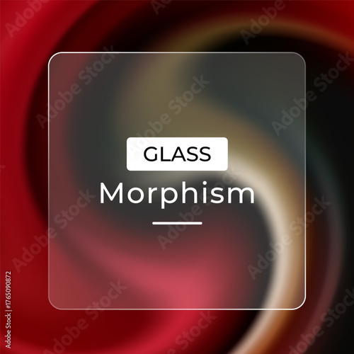 Glass morphism design frosted blur effect abstract background modern ui ux template transparent frosted glass style graphic
