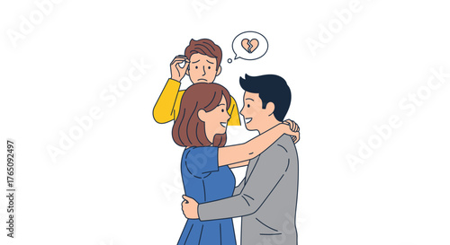 Infidelity in Relationships: A Depiction of Betrayal and heartbreak scenario