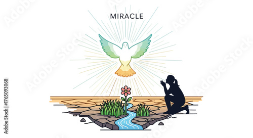 Faithful prayer leads to miraculous renewal and hope in desolate land