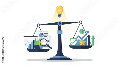 Balancing data analysis with innovative thinking for business success