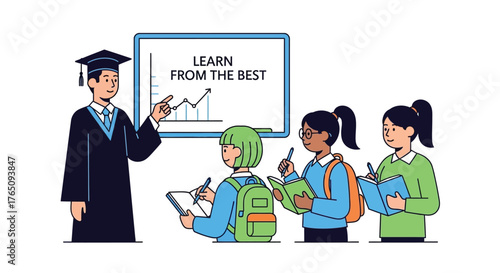 Engaging education: A graduate mentoring diverse students with graph insight