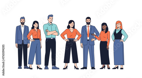 Diverse and Professional Team: Representing Unity and Collaboration