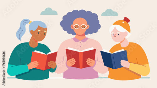 A group of seniors creating personalized journals engaging in a meaningful activity that promotes selfexpression reflection and brain stimulation.. Vector illustration