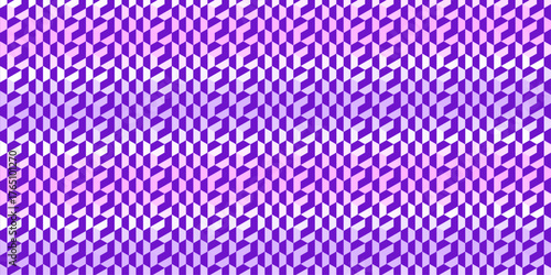 Isometric Cube Pattern in Purple and Lavender Gradient Background
