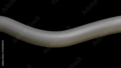 Dental floss extreme magnification close view.
No bacteria on dental floss. 3d render illustration.