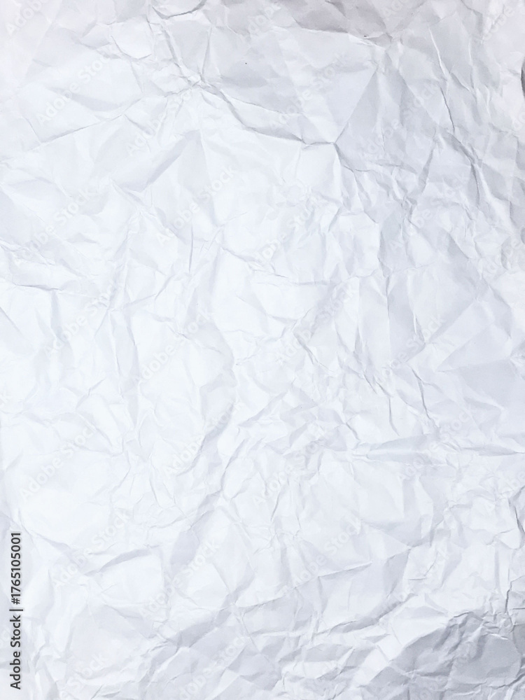 Obraz premium White crumpled paper texture