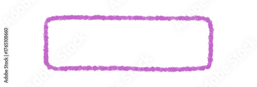 Crayon quote box and rectangle outline with fluid contour and border sketch. Artistic frame element in soft icon style, decorative box with playful background, ideal for colorful message or text