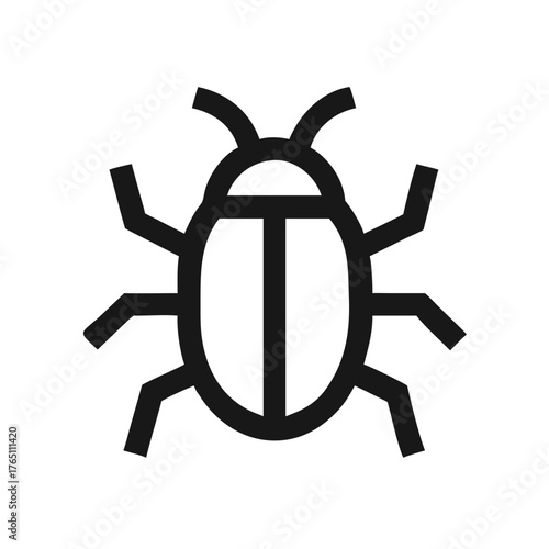 Bug icon representing error and debugging