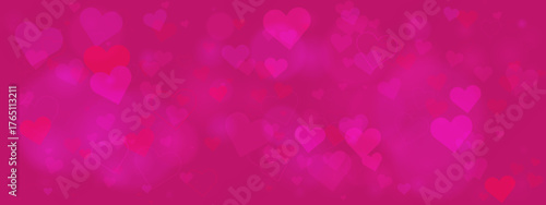 Romantic Pink Background with Hearts for Event Decoration, Party Supplies, and Graphic Design