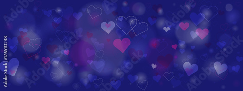 Colorful Heart Background for Romantic Designs and Celebrations