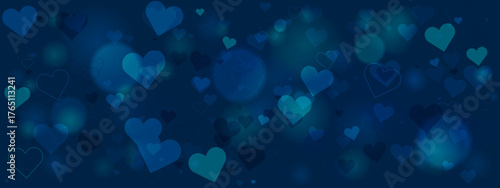 Beautiful Blue Hearts Background for Romantic and Elegant Designs and Gifts