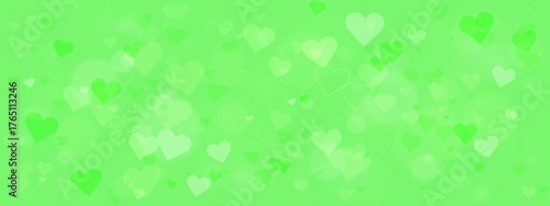 Vibrant Green Heart Background for Digital Design, Graphic Projects, and Wallpaper