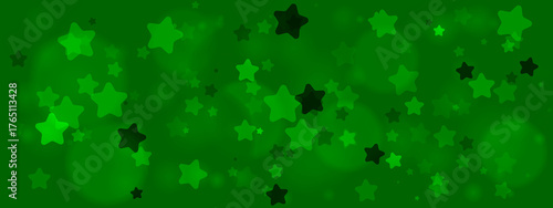 Green Star Pattern Background for Creative Projects, Crafts, and Design Inspiration