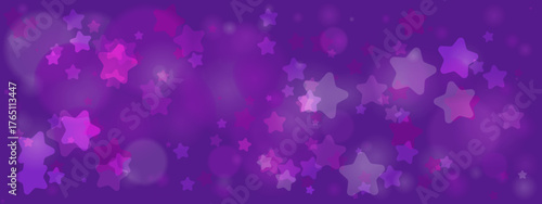 Colorful Purple Star Background for Textures and Designs in Digital Art