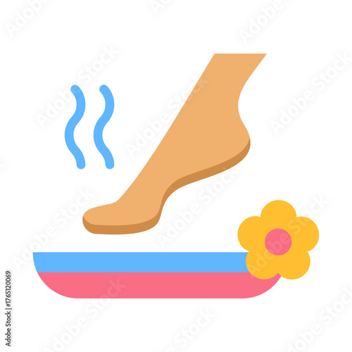 Pedicure Icon - Flat Color