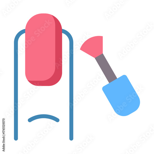 Manicure Icon - Flat Color