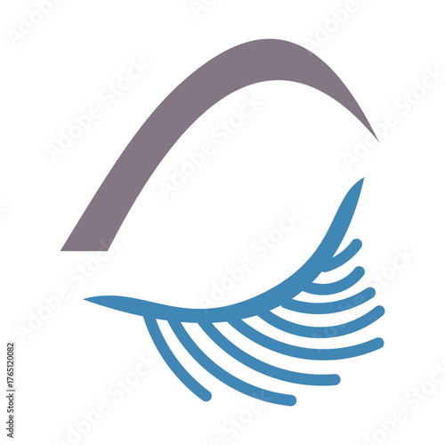 Eyelash Extensions Icon - Flat Color